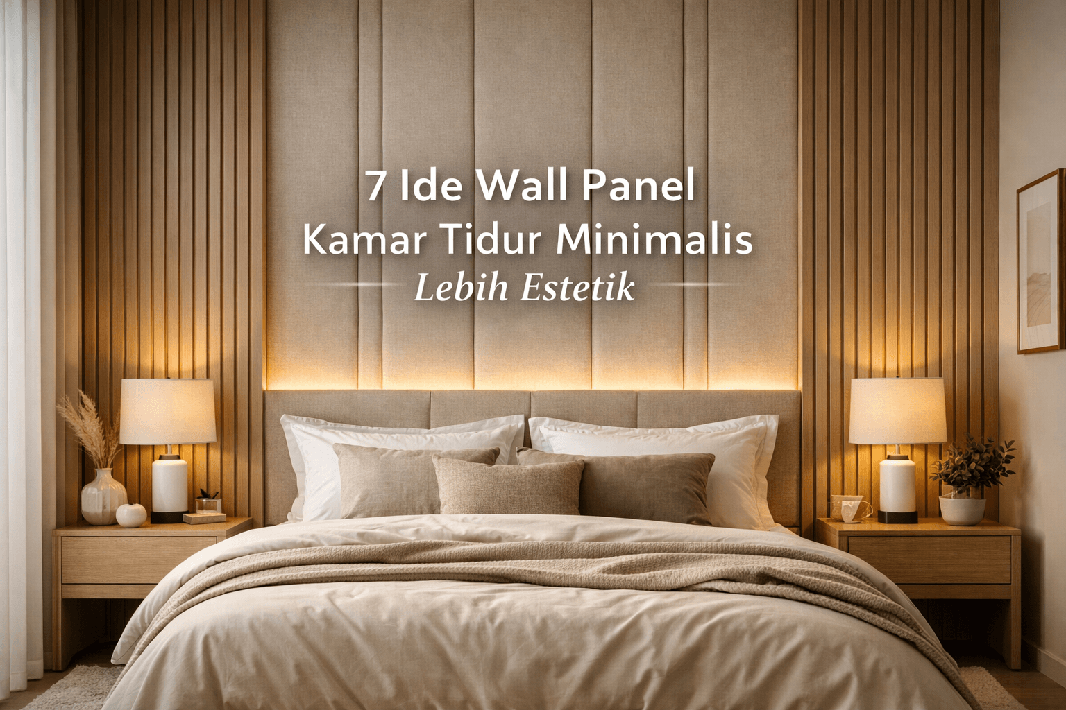 wall panel kamar tidur minimalis