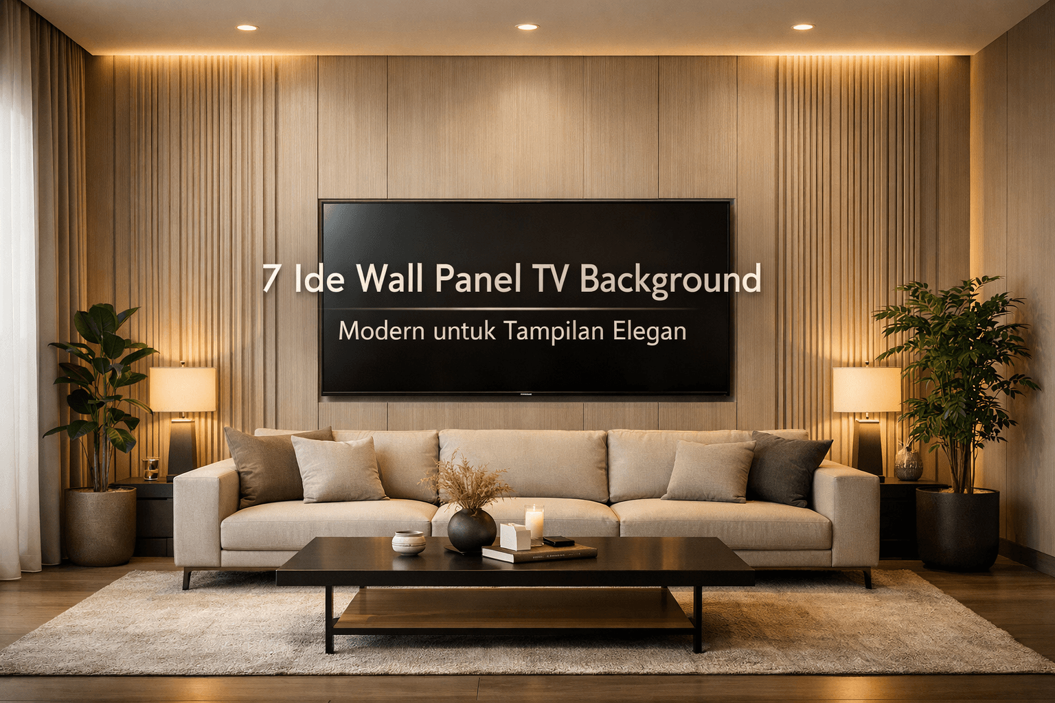 wall panel tv background