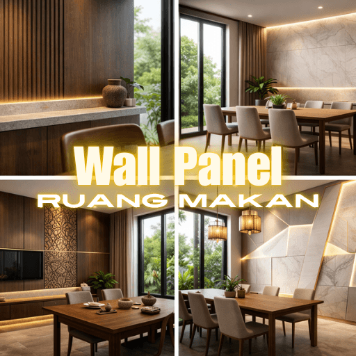 wall panel ruang makan