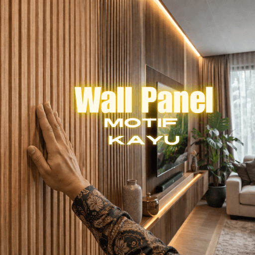 wall panel motif kayu