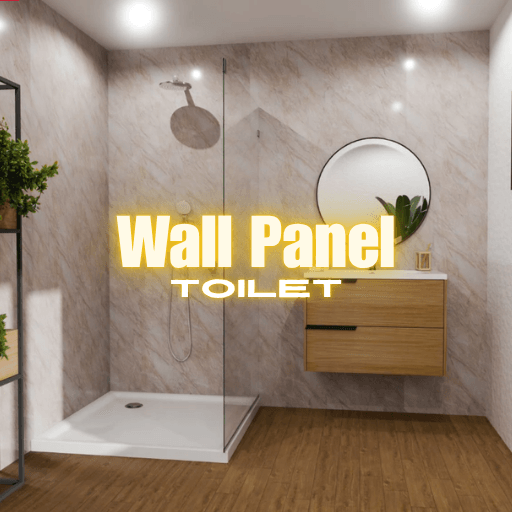 wall panel toilet
