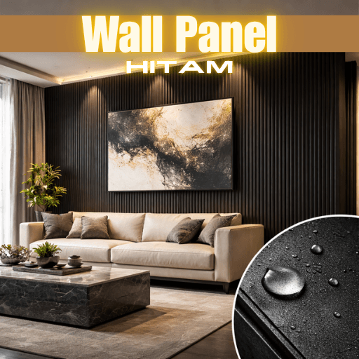 wall panel hitam