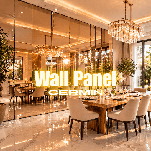 wall panel cermin