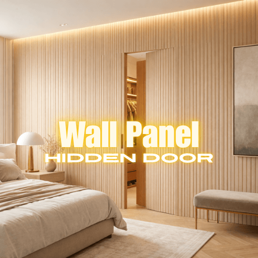 wall panel hidden door