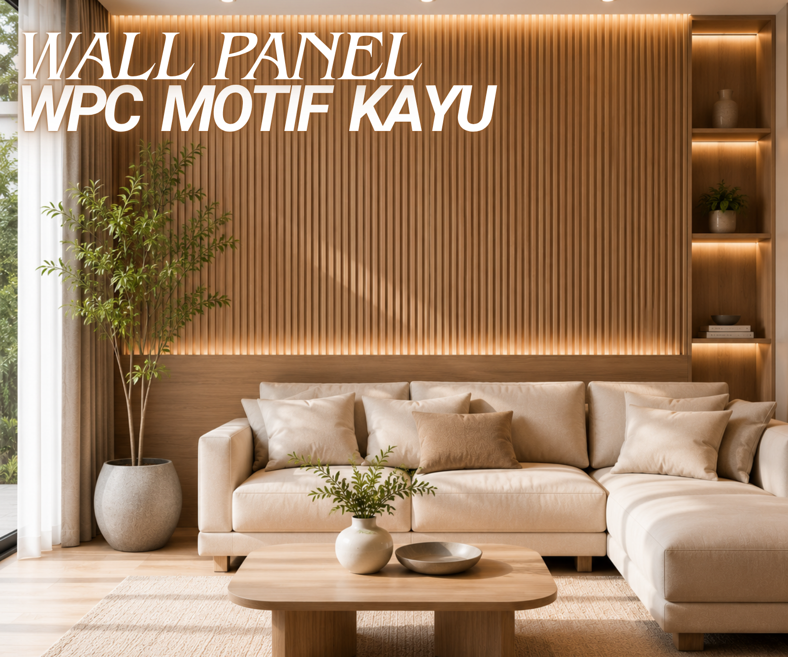 wall panel wpc motif kayu