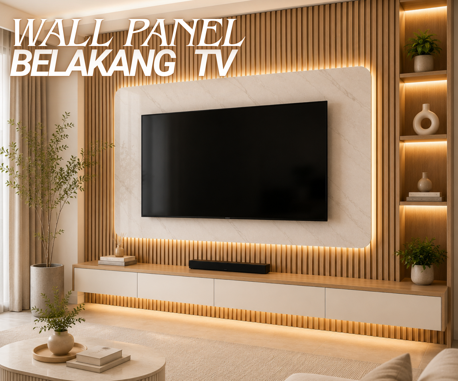 wall panel belakang tv