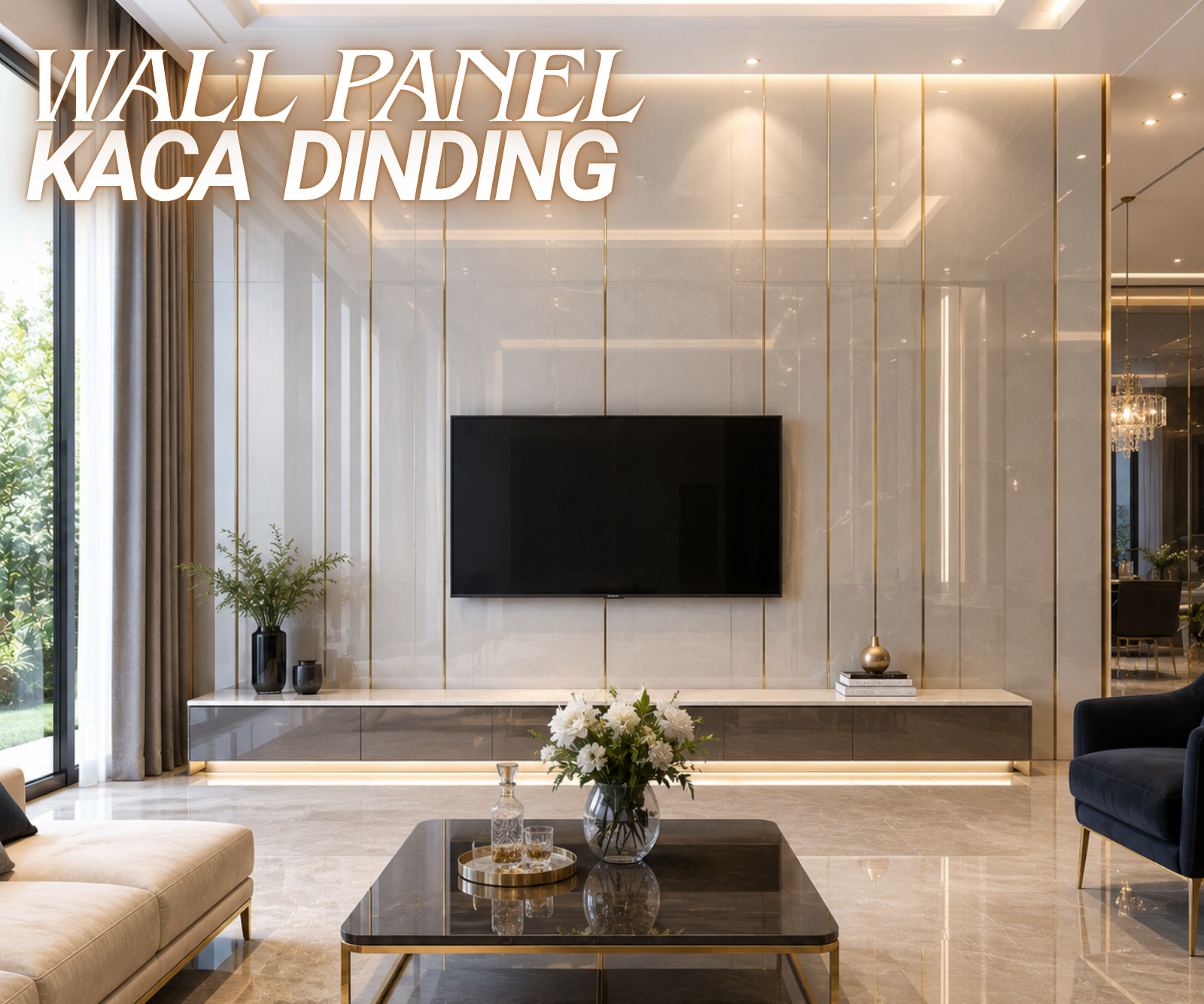 wall panel kaca dinding